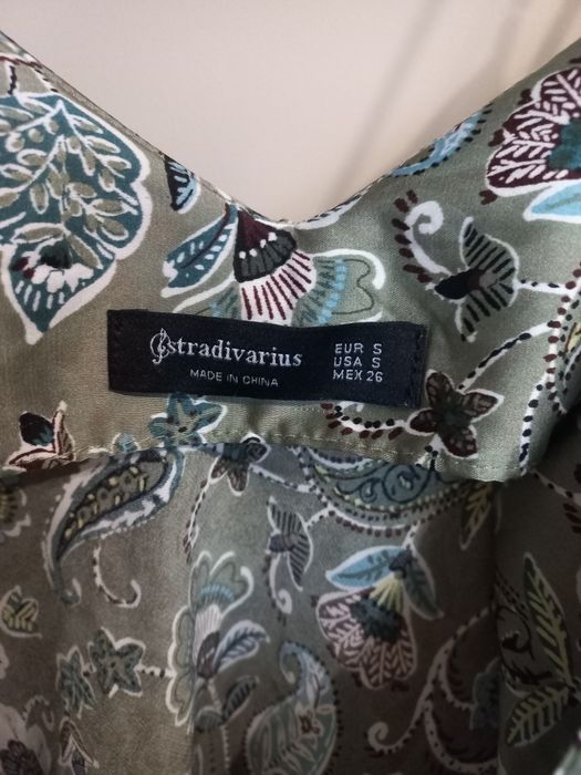 Satynowa Koszula nocna Stradivarius S 36 sukienka