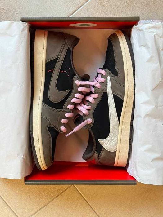 meskie Mokasyny Jordan 1 Retro Low OG SP Travis Scott Mocha R.40