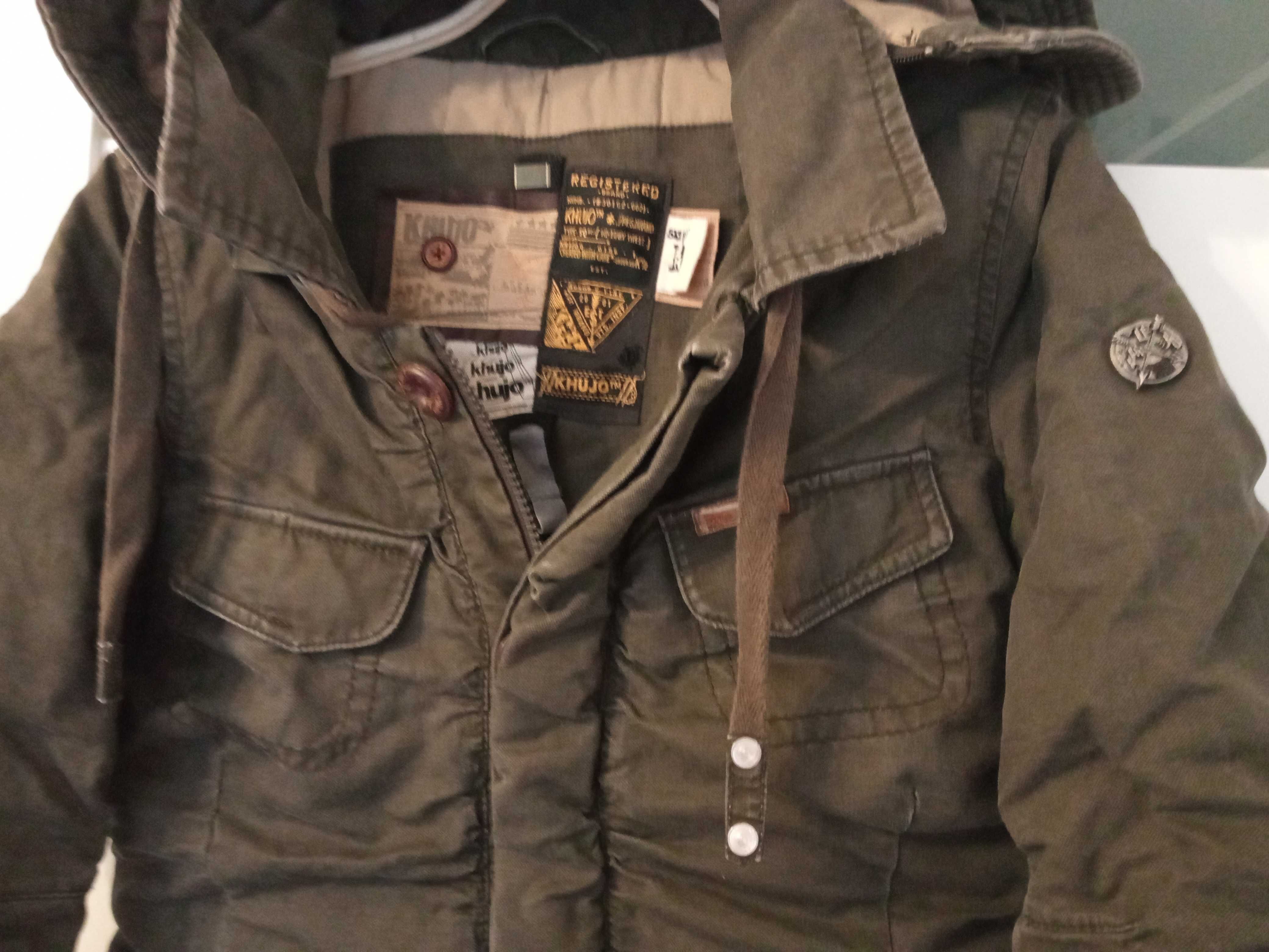 Khujo kurtka męska zimowa brąz khaki r. M