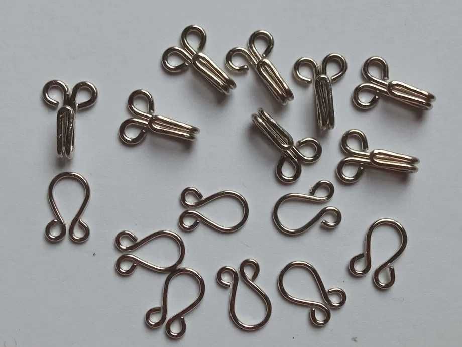 Haftki 13 + 12 mm zapięcia do przyszycia Koh-I-Noor 8 par 16 szt