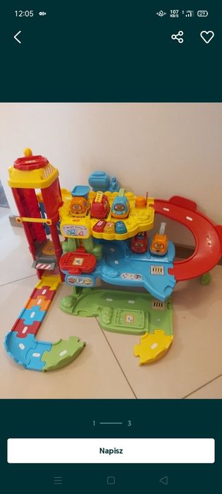 Vtech tut tut garaż autka