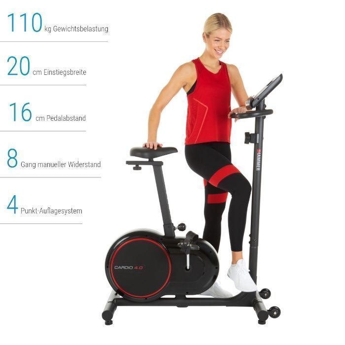 Rower stacjonarny treningowy magnetyczny Hammer Cardio 4.0