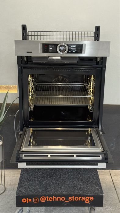 Вбудована духовка 3в1 з пароваркою та мікрохвильовкою Bosch HNG6764s6