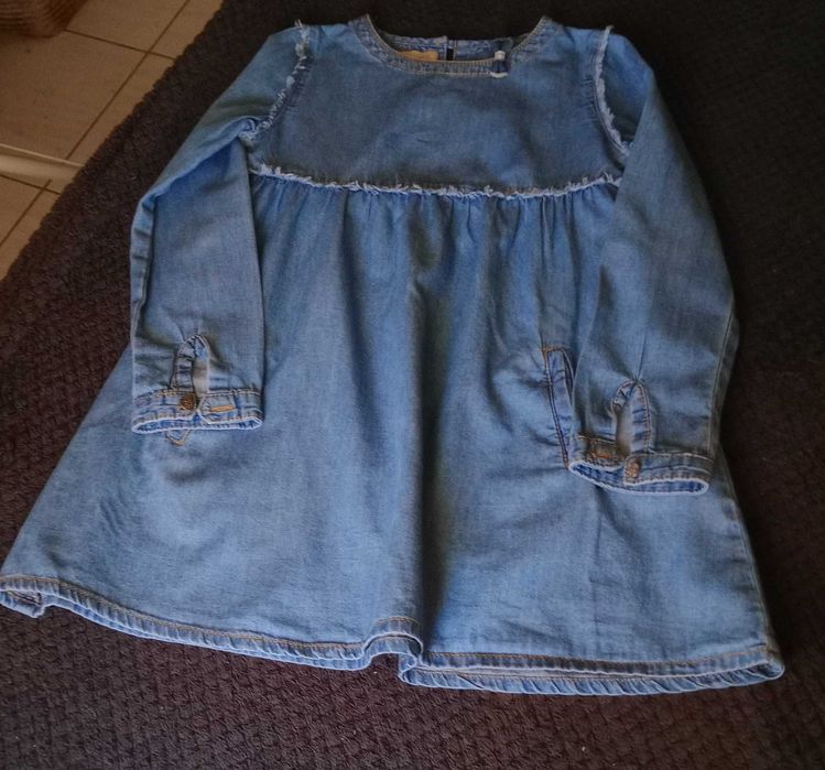 Vestigo Ganga Girls Denim - 4/ 5 anos - Manga comprida - Como Novo