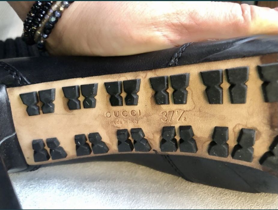 Botki GUCCI 37,5 skórzane oryginał