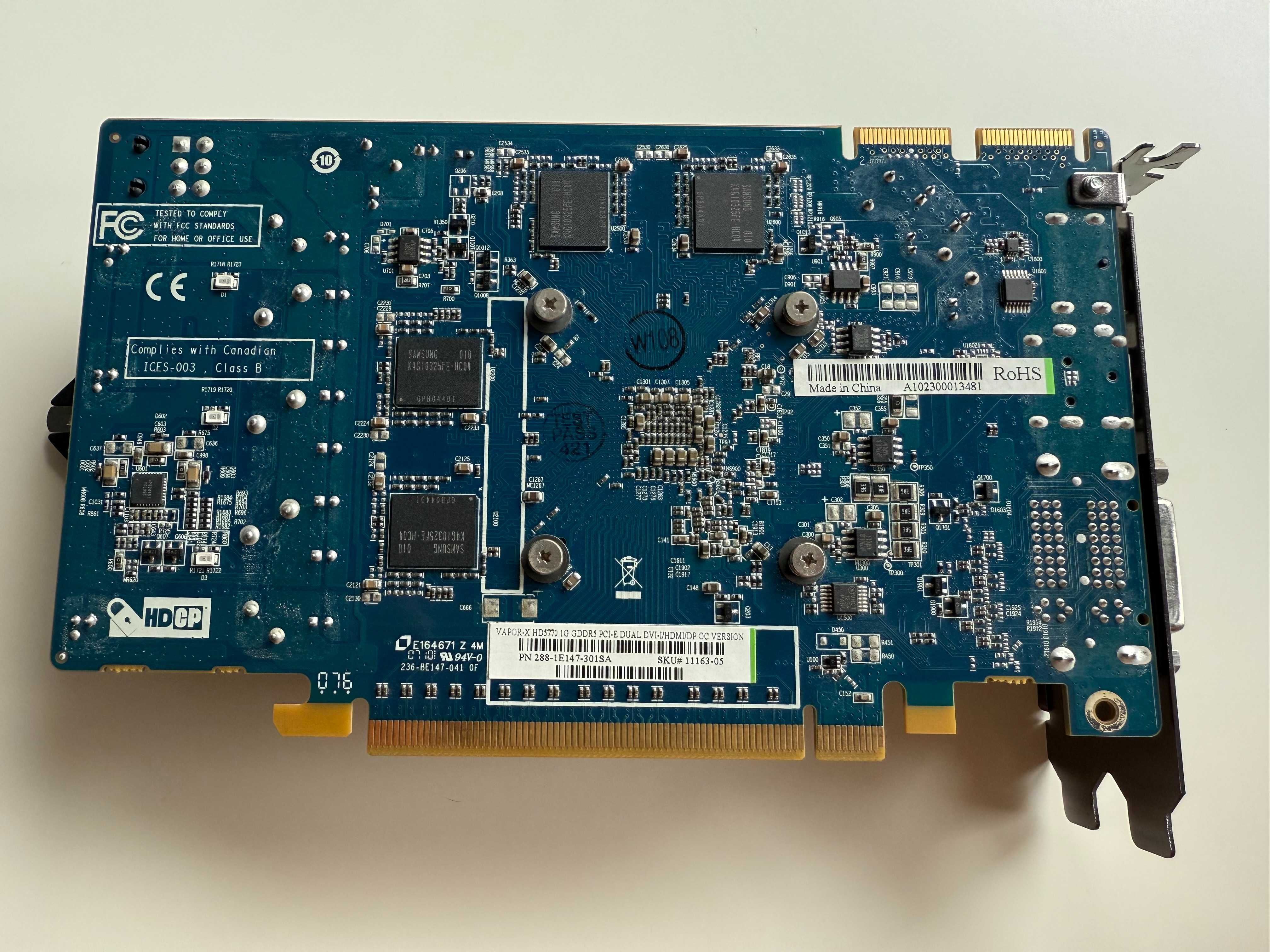 Karta graficzna Sapphire Vapor-X Radeon 5770 1GB