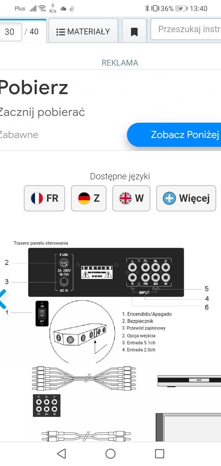 Zestaw kina domowego LENCO TBS-5001 5.1