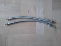 2x Wąż w oplocie stalowym do baterii 3/8" x M10 35 cm