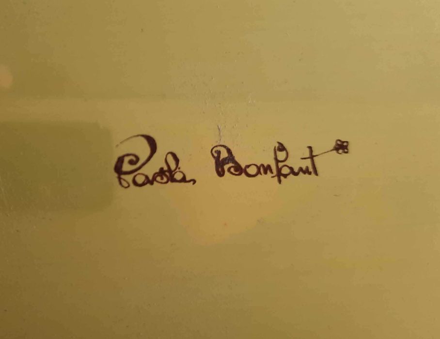 Akt Abstrakcja Grafika na Metalu Sygnatura Autorska