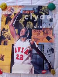 Poster Avia Clyde Drexler e Monty Williams (NBA - anos 90)
