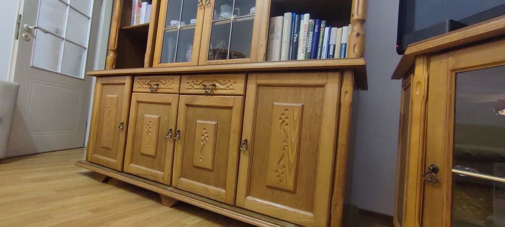 Zestaw mebli dębowych super stan