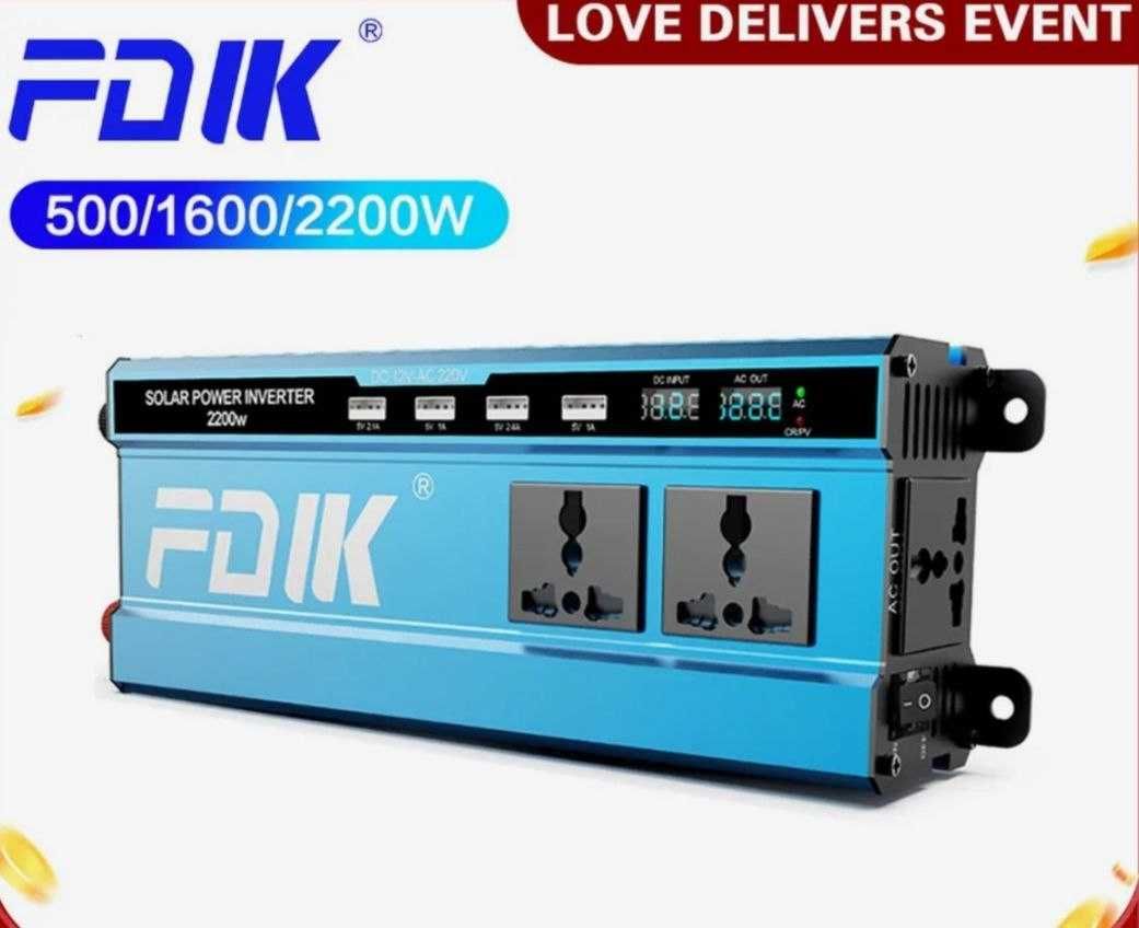 Перетворювач напруги. Автомобільний інвертор FDIK DC12V-AC220V 2200W