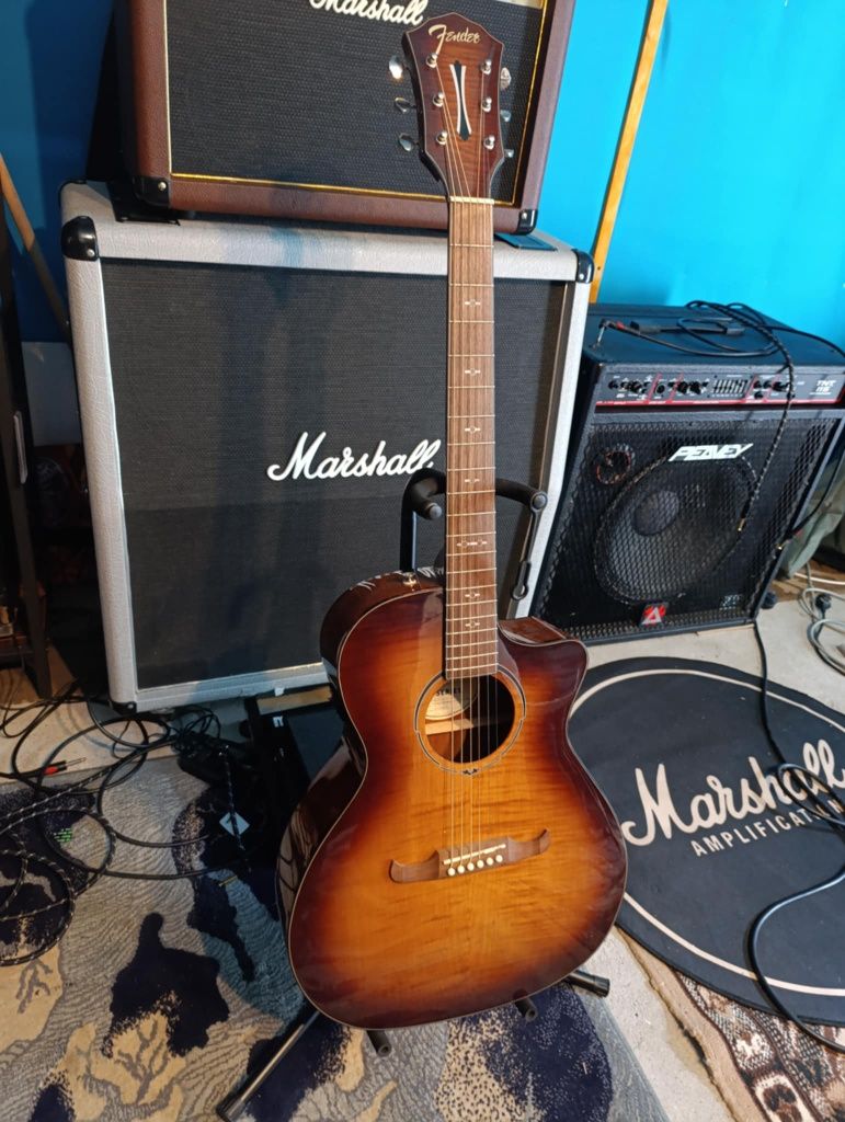 Gitara elektroakustyczna Fender FA-345CE + wzmacniacz Marshall AS50D