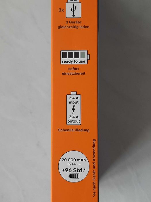 Повербанк PowerBank RealPower PB-20000 SE ємністю 20 000 мАг