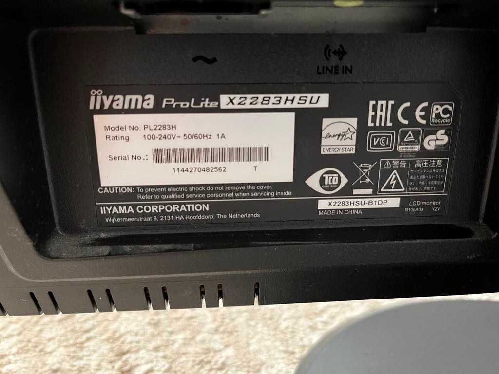 Monitor IIYAMA ProLite X228HSU