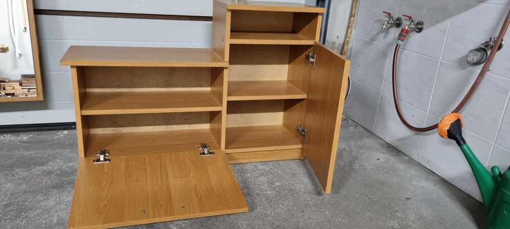 Zestaw mebli: wieszak ścienny i szafka na buty