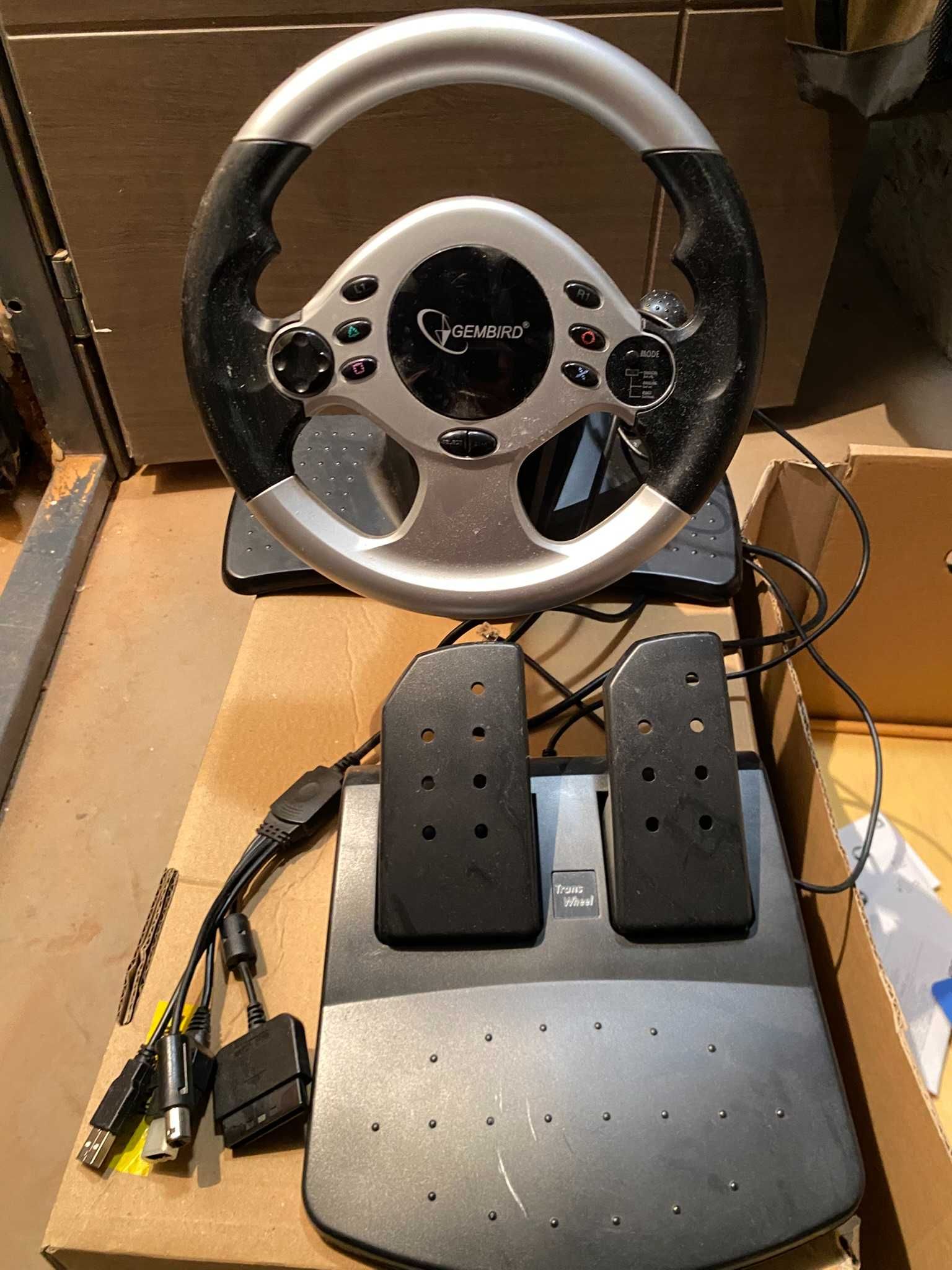 Кермо Gembird STR-ShockForce-M "Realistic"Dual vibra USB