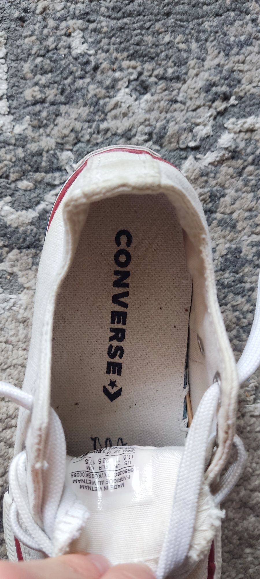 Trampki białe dziecięce uni Converse 28.5