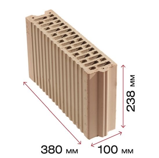 Блок керамічний 100/120 мм для перестінок