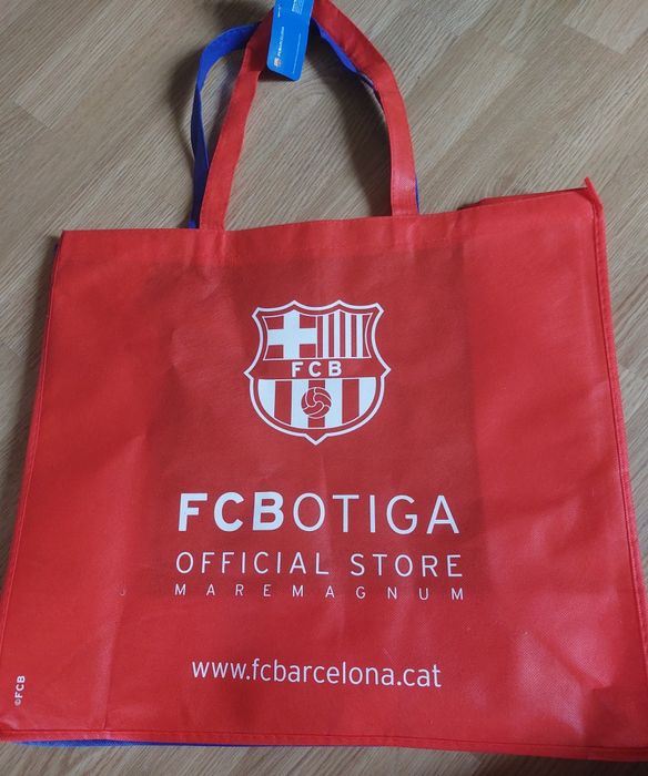 Багаторазова сумка fc Barcelona з бірками!