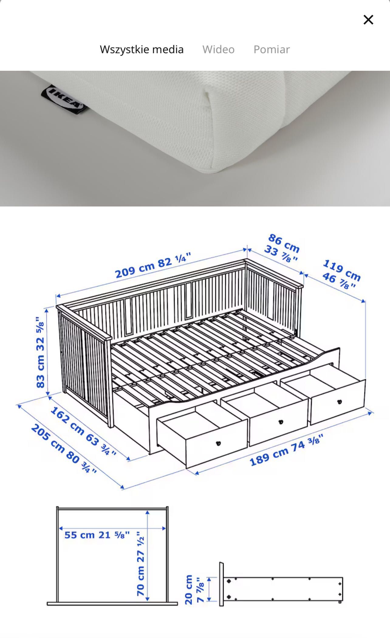 Białe Łóżko Ikea Hemnes