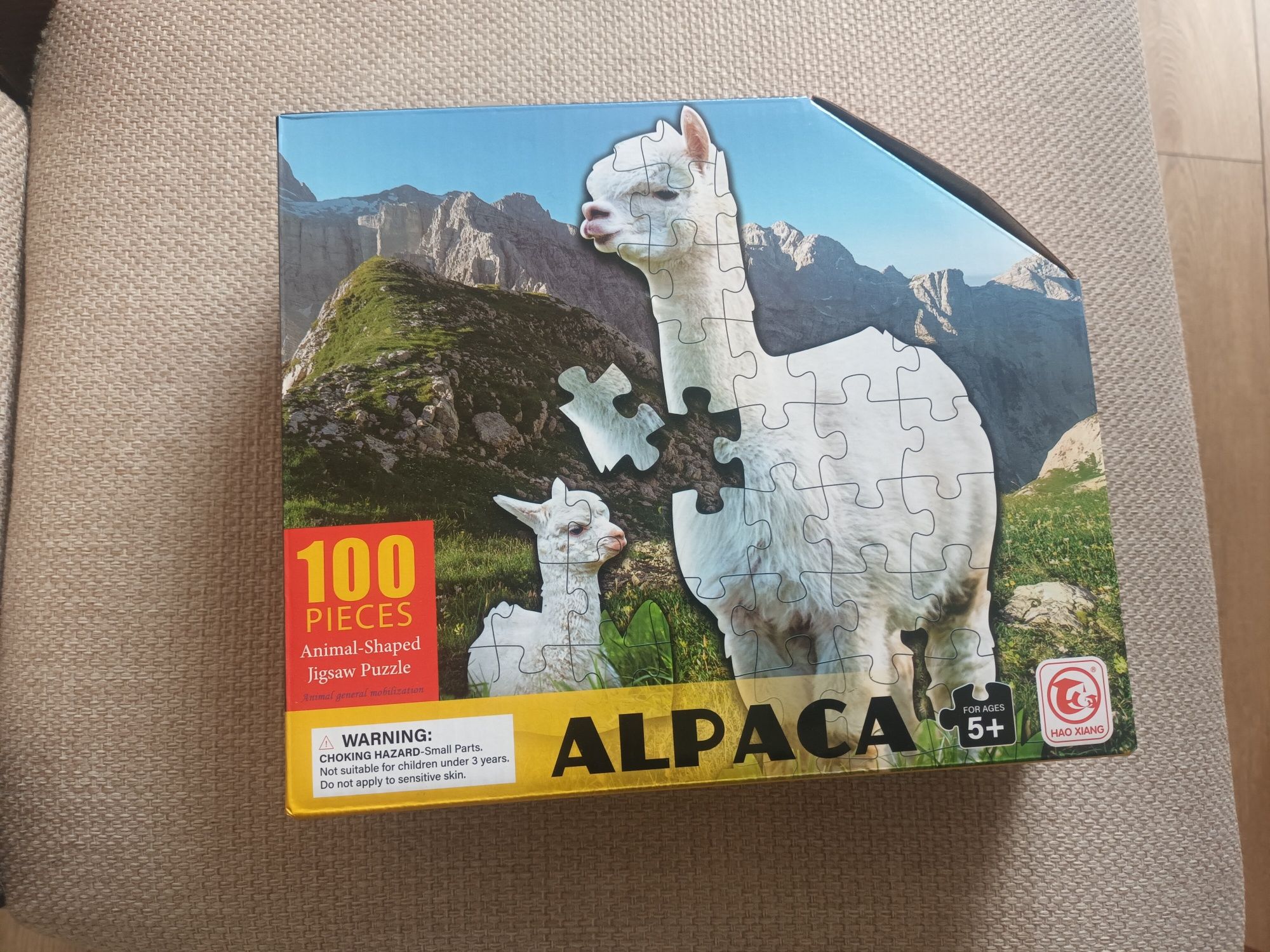Puzzle - Biała Alpaca - 100 elementów