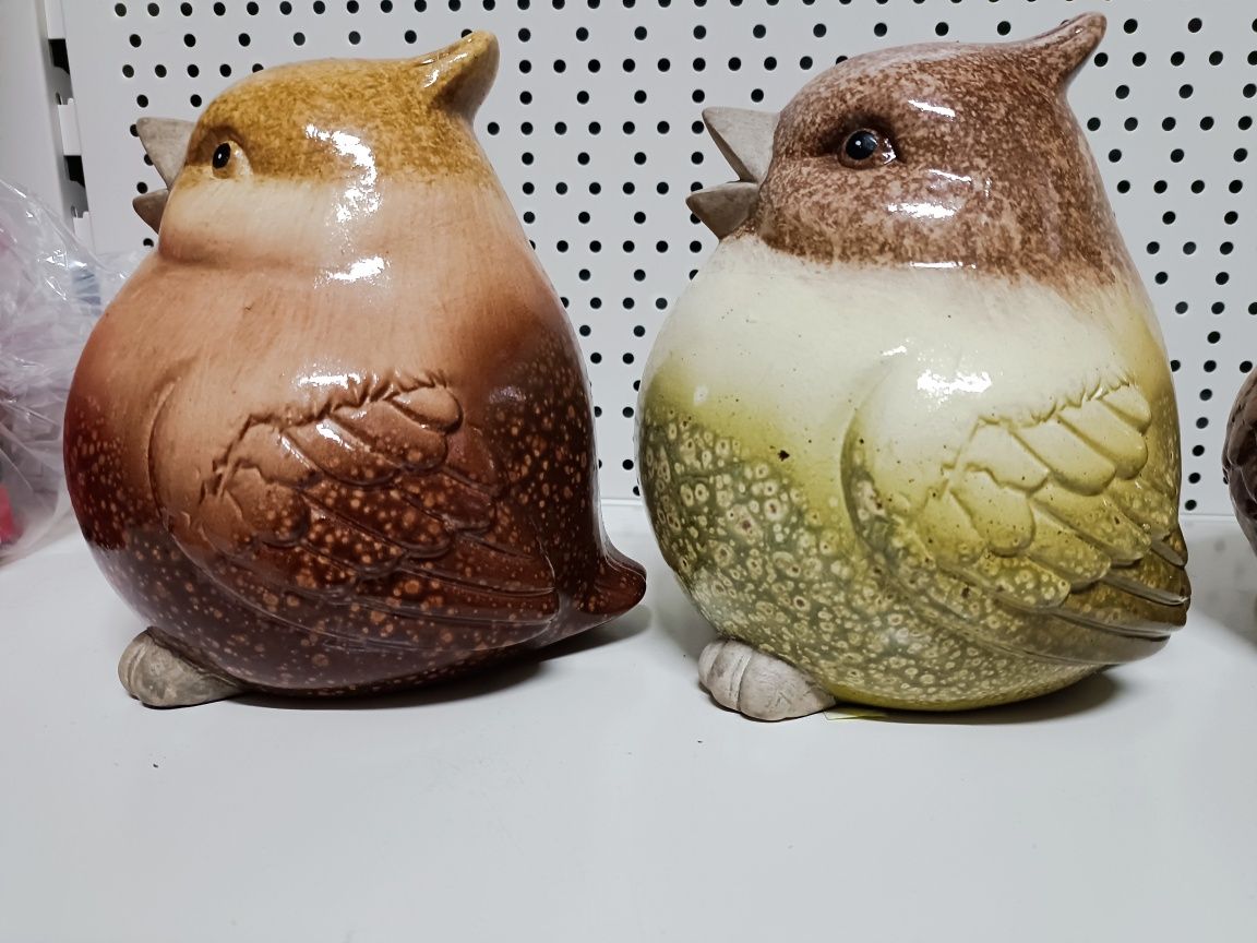 Duży ptak ceramiczny figurka