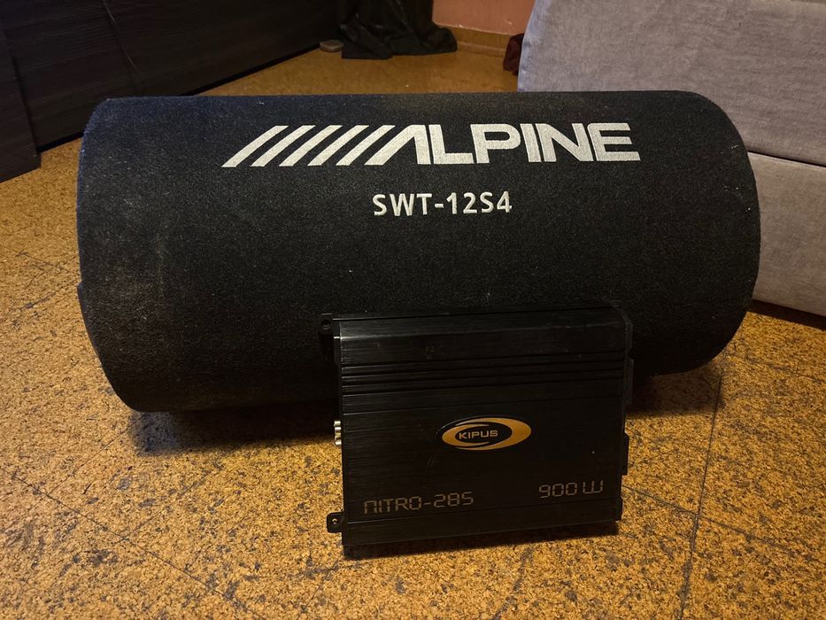 Amplificador e sboofer para carro