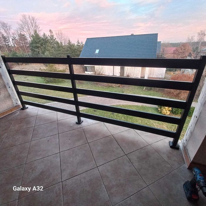 Balustrady balkonowe balkonowa barierki aluminiowe