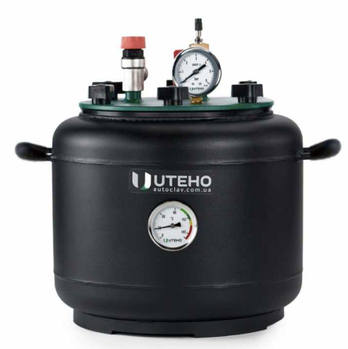 Газовий автоклав фірми УТЕХО на 8 півлітрових банок! Фланцева фіксація