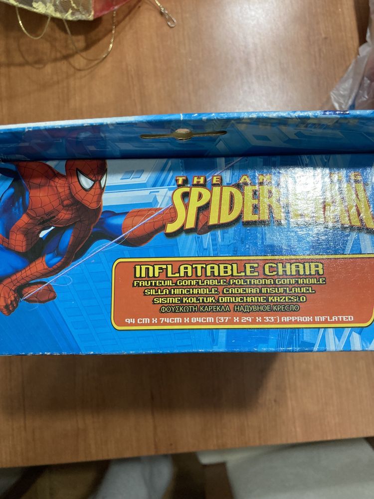 Cadeira insuflavel Spider-Man