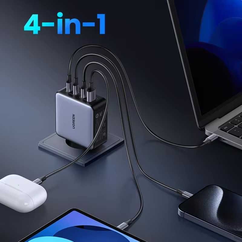 Зарядний пристрій 160W UGREEN Nexode X762 GaN PD3.1 Блок 4 порти Вт