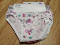Nowe majtki dla dziewczynki 98-104 zestaw 5 par Sinsay