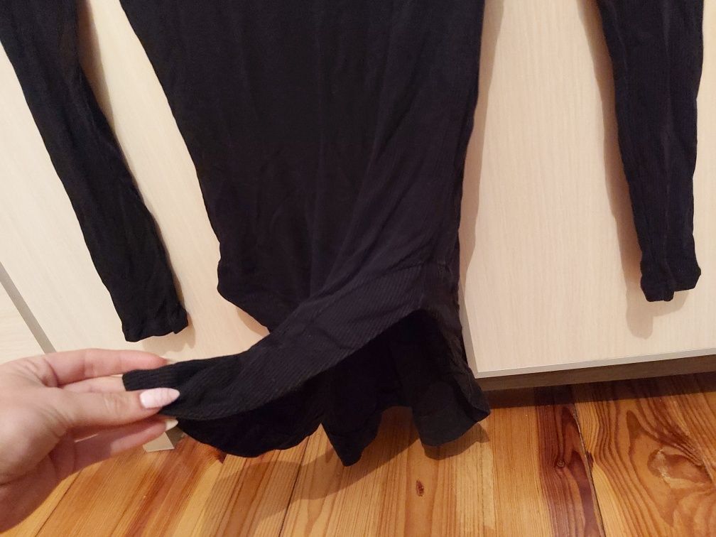 Massimo Dutti śliczna bluzka dłuższa z rozcięciem z boku i dłuższa z t
