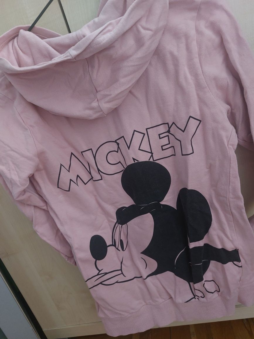 Bluza pudrowy roz mickey Disney 158/164 S