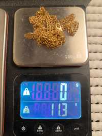 Złoty łańcuszek 585 - 11,3 g, 65 cm, męski, damski