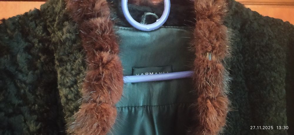 Шуба каракуль, довга.