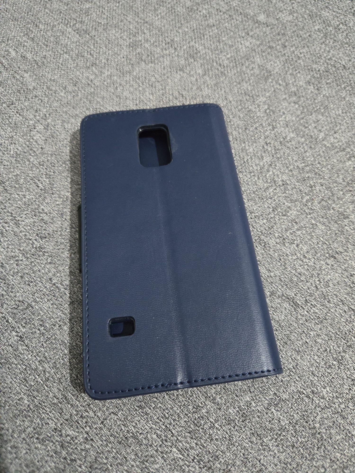 Etui do Samsung Galaxy S5 granatowe ekoskóra wallet nowe