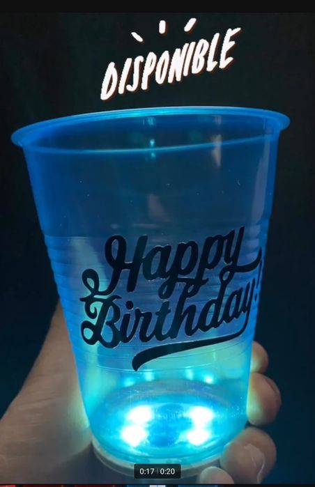 Luminous Garrafa Adesivos Luzes, LED Coaster,