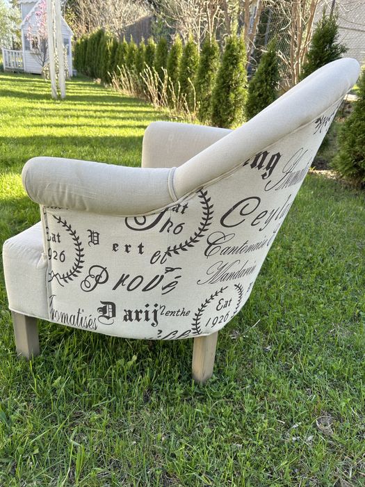 Fotel Belldeco lniany.