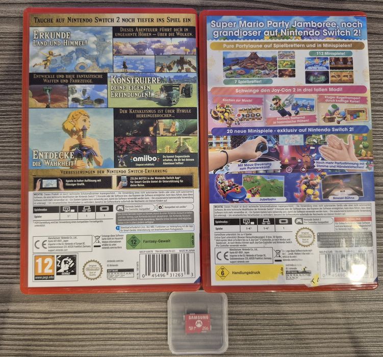 Super Mario Party Jamboree + Zelda  Tears of the Kingdom + 256GB micro