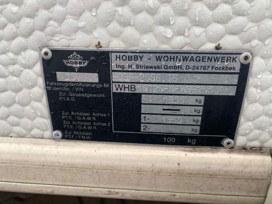 Przyczepa hobby 400 exclusive