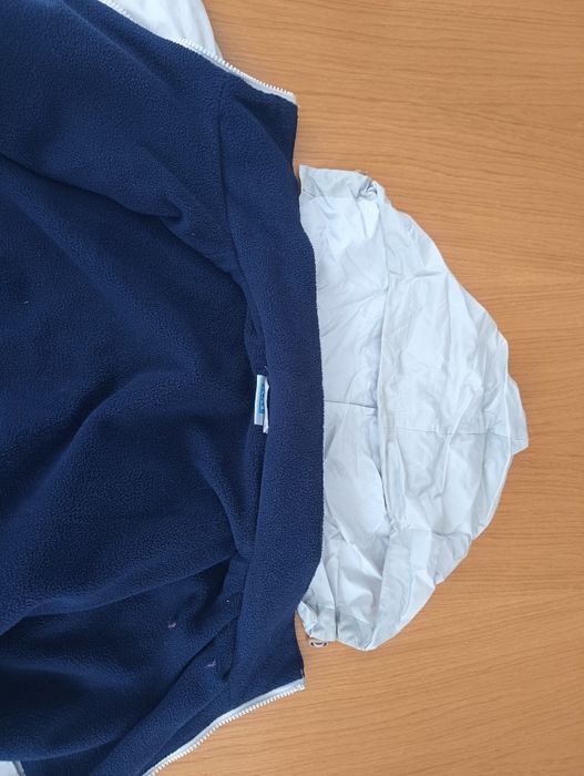 Kurtka przeciwwiatrowa z podpinka polarową XXL