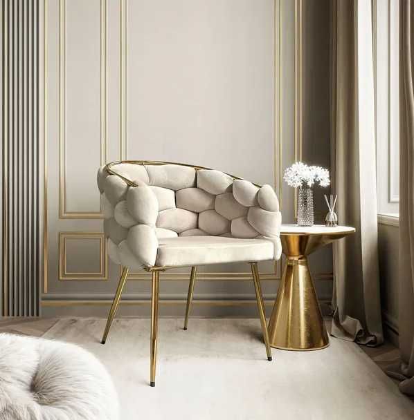 Stylowe Krzesło do Pokoju Makijażu Biura Jadalni Toaletki