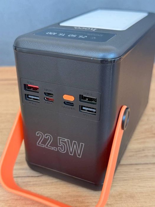 New! Павербанк hoco 120000mAh(22.5w) з ліхтарем
