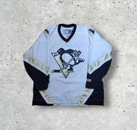 Vintage CCM Pittsburgh Penguins NHL hokejowy Jersey z autografem