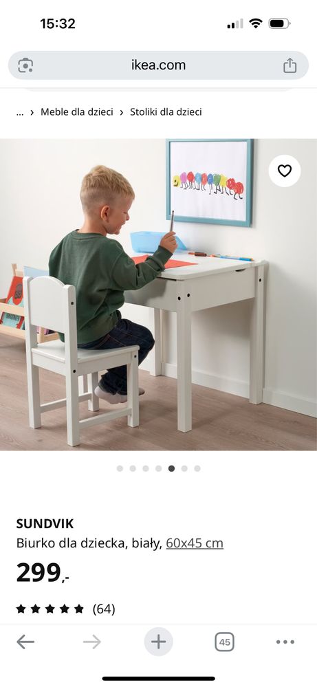 Biurko ikea sundvik