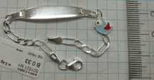 Bransoletka dla dziecka Ptaszek Srebro 925 NOWE 14cm