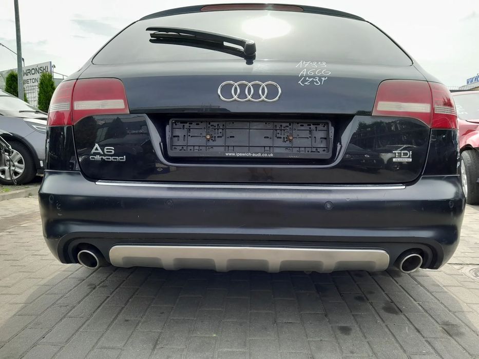 AUDI A6 C6 ZDERZAK TYLNY TYŁ ALLROAD PARKTRONIC PDC KOLOR: LZ9Y