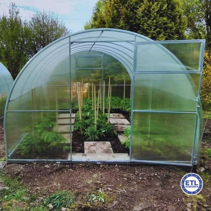 Szklarnia Tunel ogrodowy 3x4 3x6 3x8 profil 20x20mm poliwęglan 4 / 6mm